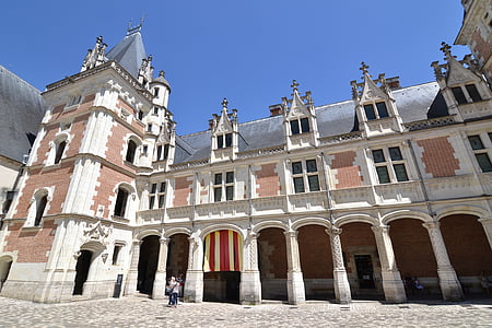 Blois, Château de blois, Château de Luis xii, Renacimiento, Francia, Galería, columna