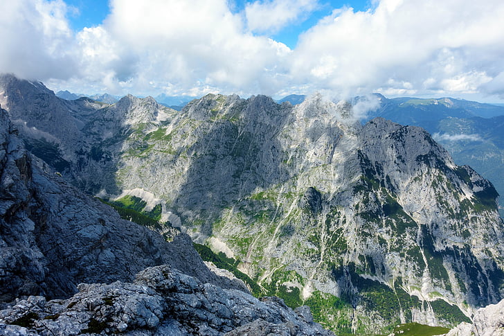 alpine, rock, summer, mountain, nature, european Alps, outdoors