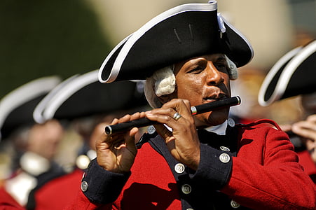 military fifer, musician, ceremonial, guard, old, usa, fife
