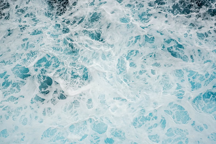 Wasser, Wellen, Hintergrund, weiß, Blau, Splash, Blase