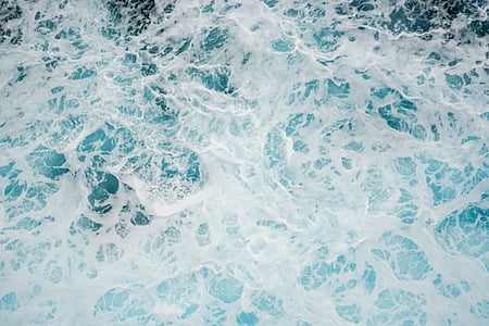 air, gelombang, latar belakang, putih, biru, Splash, gelembung