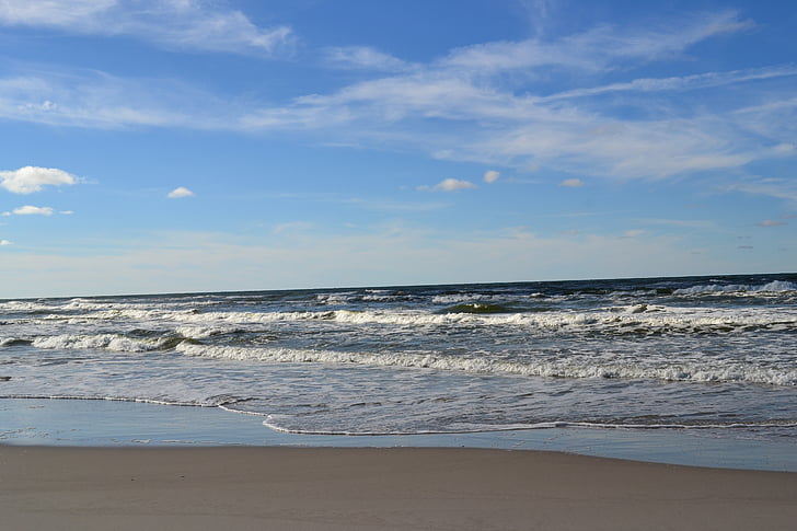 sea, beach, water, sand, ocean, coast, wave