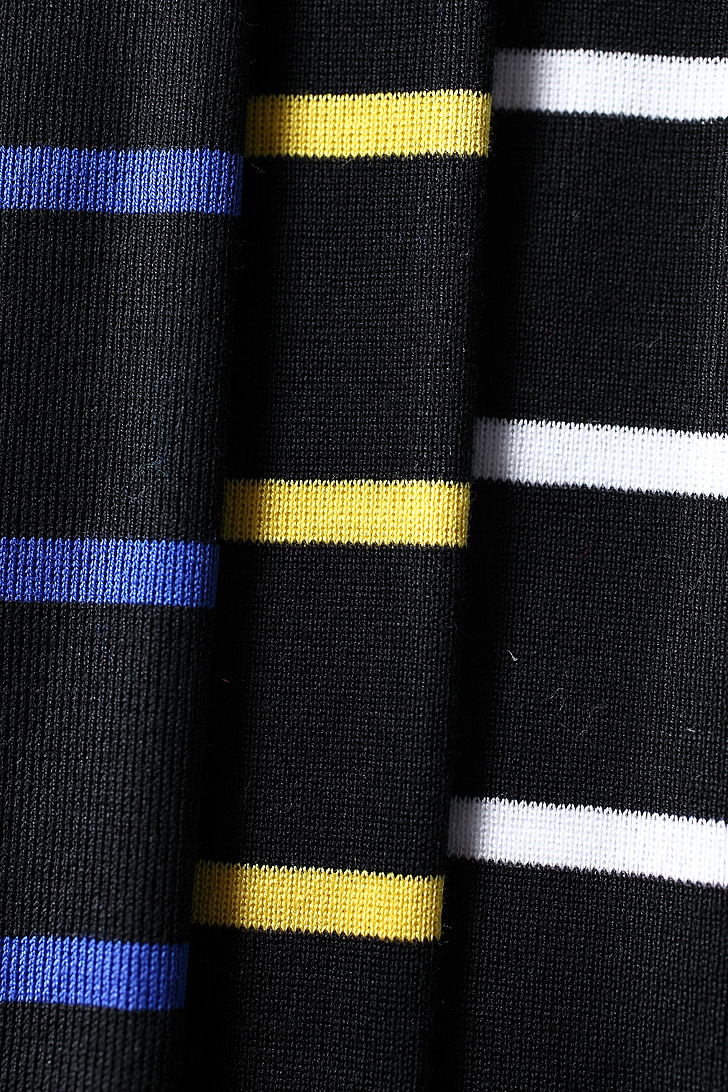 Couleur, Stripes, Tilt, bleu, jaune, blanc, tricotage