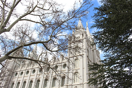 Salt Lake city, Tempel, Mormonen, Innenstadt, Gebäude, Utah, See