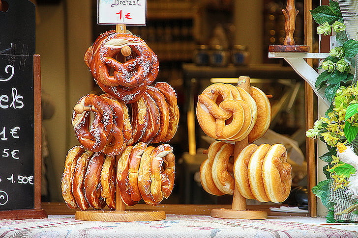 pretzel, thực phẩm, Snack, Lễ hội tháng mười, nền văn hóa, bánh mì, tiệm bánh