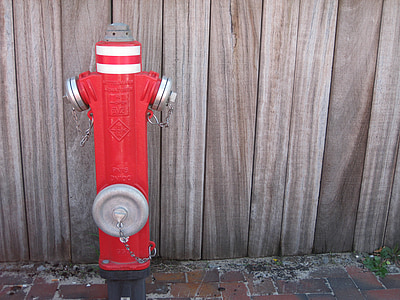 hydrant, water, fire, metal, red