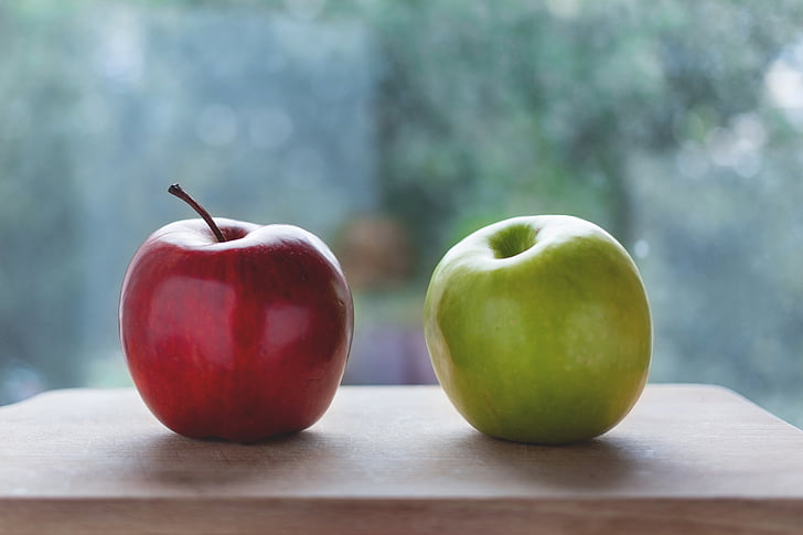 obuoliai, spalva, skanus, Dieta, maisto, šviežios, vaisių
