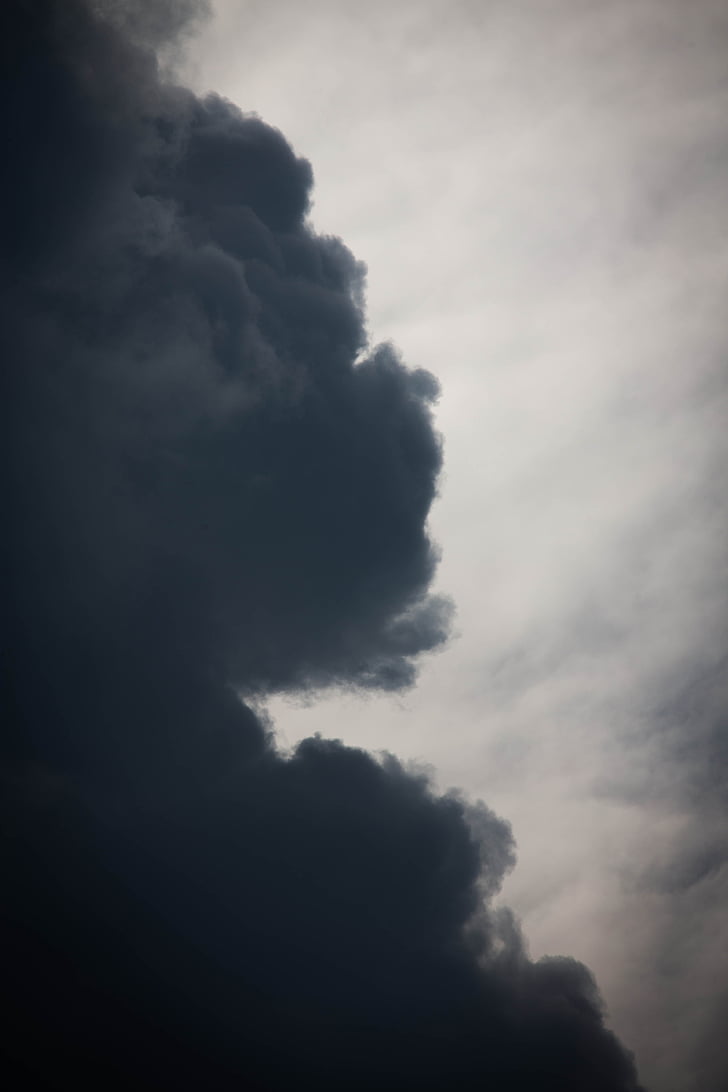oblaky, neba, ohrozujúce mraky, Príroda, búrka
