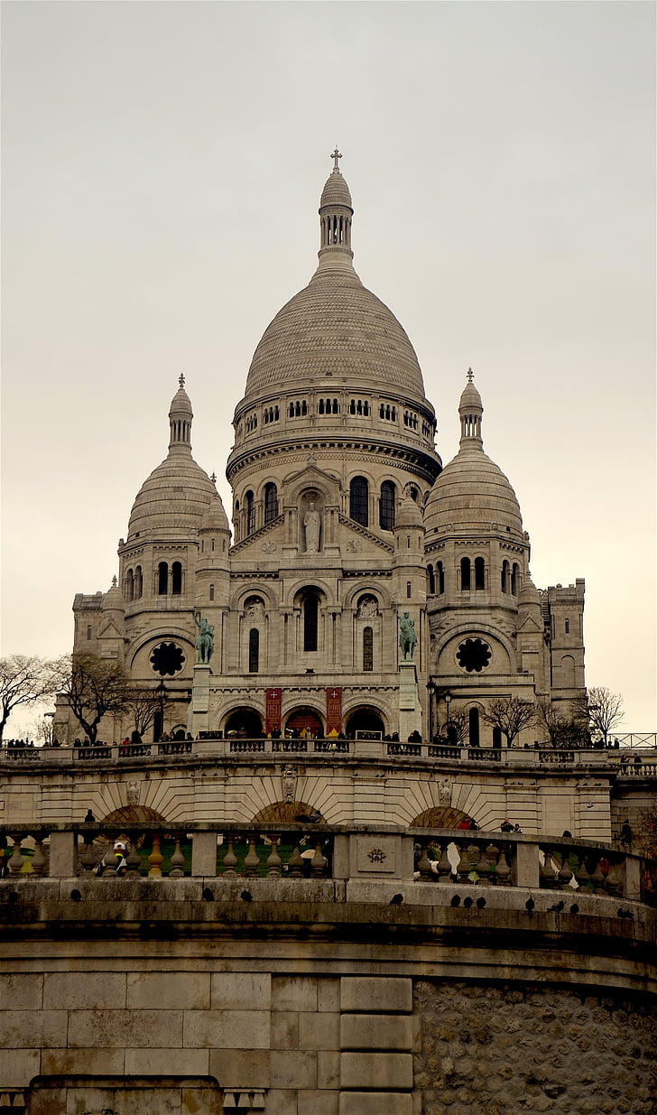 sacre coeur, paris, france, architecture, historical works, cathedral