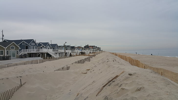 Beach-sziget, Jersey, Shore, dűne, tengerpart, festői, tengeri tájkép