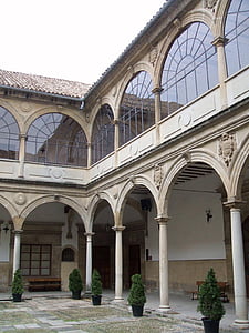 Baeza, Univerzita, Patio, Andalúzia, Španielsko, budova, staré