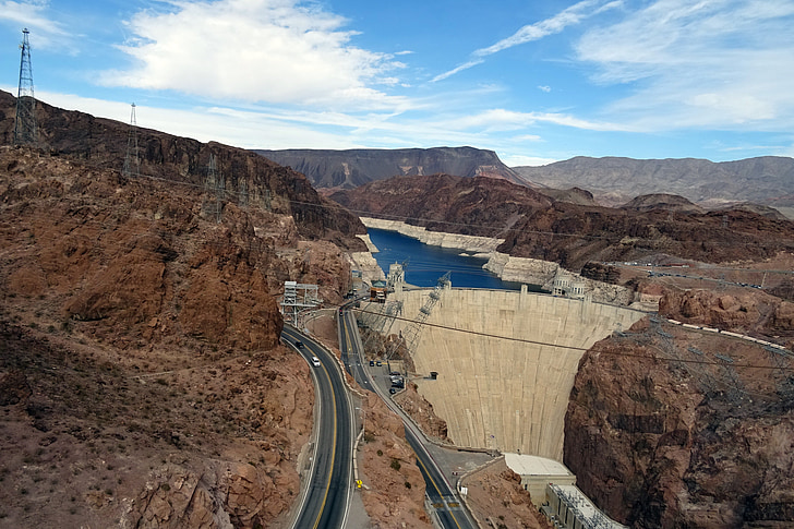 Hoover dam, Dam, Colorado, rivier, Nevada, macht, Arizona