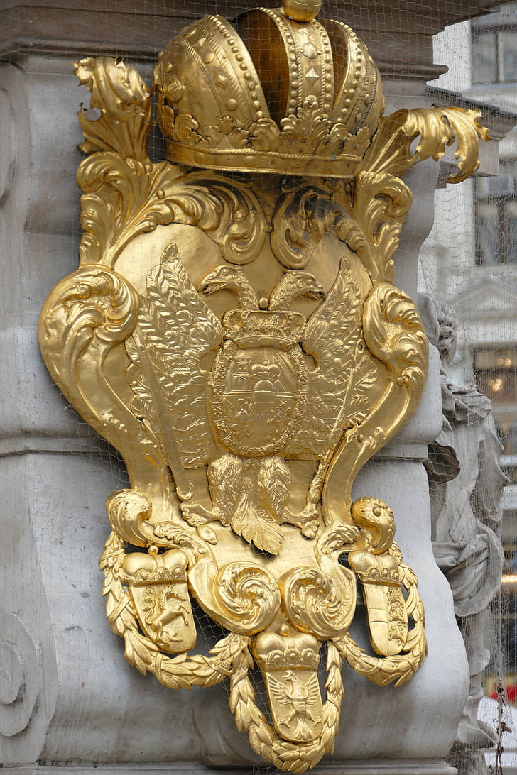 Wien, Double eagle, våpenskjold, arkitektur, skulptur, statuen