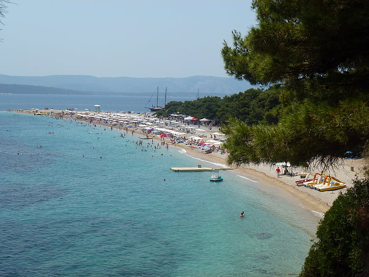 Kroatia, Dalmatia, Beach bowl