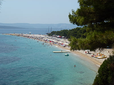 Croatie (Hrvatska), Dalmatie, bol de plage