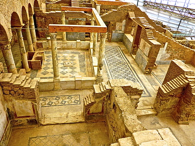 废墟, 罗马, 开挖, 考古, 土耳其, 古代, 历史