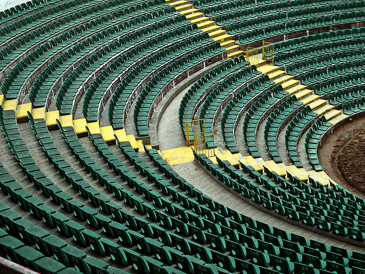 hijau, Stadion, tempat duduk