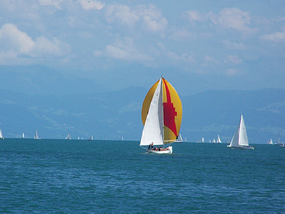 embarcacions de vela, esport, l'aigua, Llac de Constança