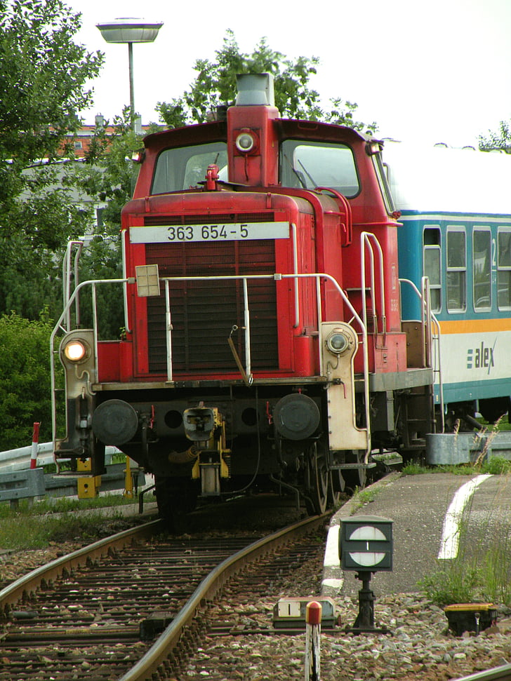 Loco, DB, vlakem, lokomotiva, Deutsche bahn, Deutsche bundesbahn, historicky
