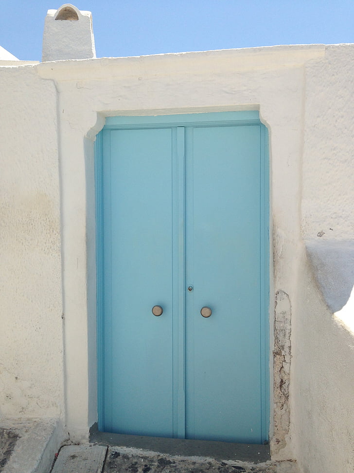 durvis, jauka durvis, Santorini