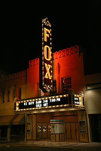 Tucson, Arizona, Fox theatre, film, film, malam, malam