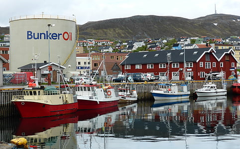 Portuària, Noruega, oli, cisterna, Port, vaixell nàutica, Mar