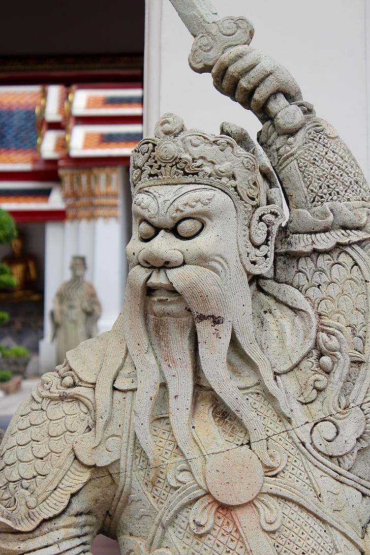 Confúcio, estátua, China, escultura, Figura de pedra, complexo de templos, Ásia
