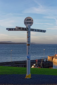 John o'groats, John o'groats signpost, thu hút, Vương Quốc Anh, Headland, signpost, du lịch