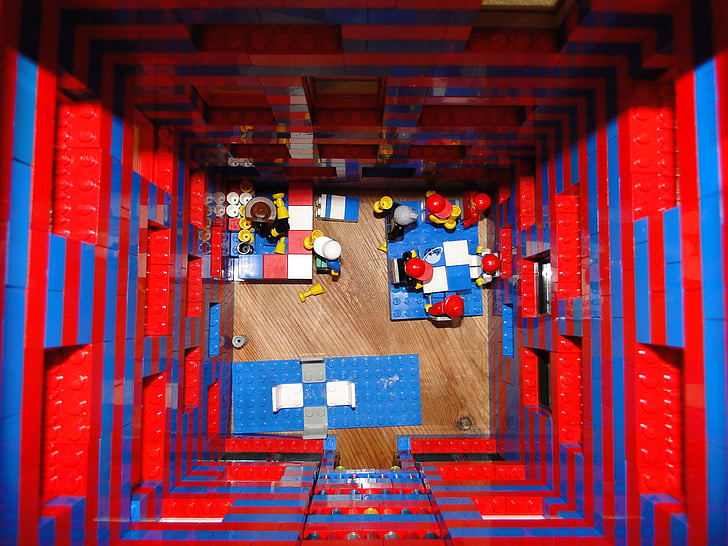 LEGO, Abbildung, LEGO-Bausteine, von lego, legomaennchen, Mini-Welt, legotage