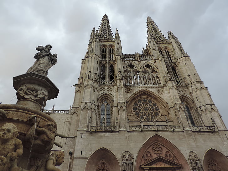 burgos, cathedral, gothic art, history, middle ages, architecture, spain