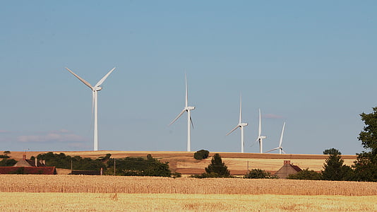 vēja turbīnas, elektrība, enerģija, spriegums, elektrisko, vējš, jaunu enerģiju