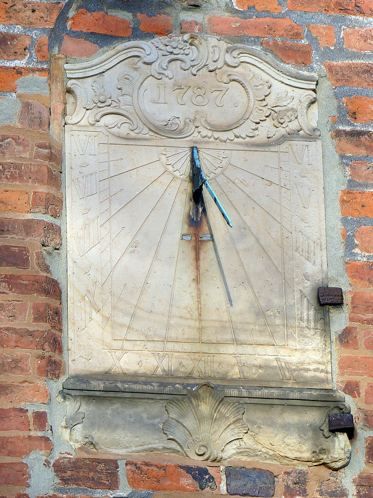 verden of all, dom, sundial, old, clock, timepiece, time of day