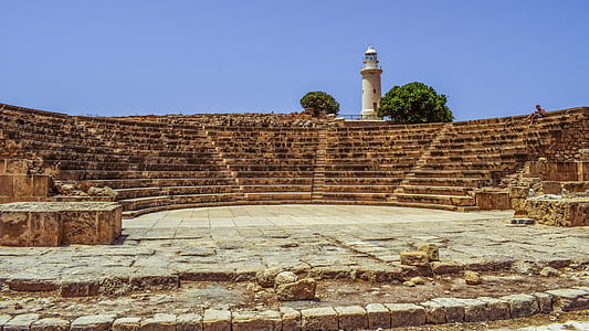 teatro antiguo, Monumento, antigua, arquitectura, piedra, Arqueología, civilización