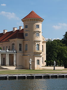 Замок, Райнсберг, Замке Райнсберг, Башня, Бранденбург, здание, озеро