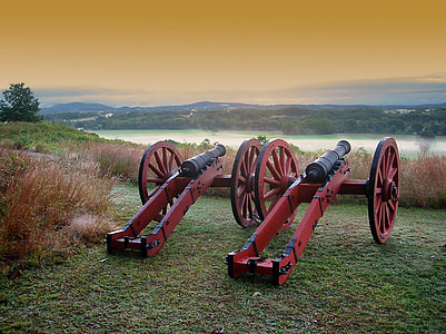Antietam, Maryland, camp de batalla de Saratoga, camp de batalla, u s guerra civil, canó, cel