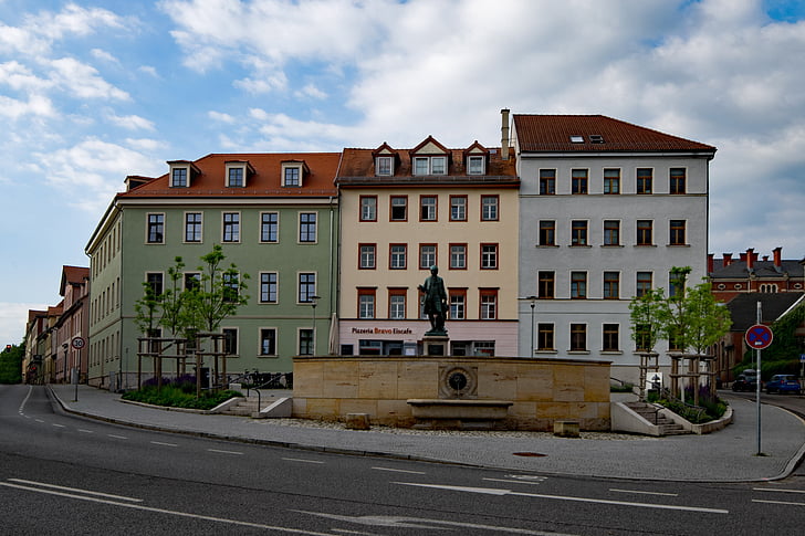 Weimar, Thüringen Tyskland, Tyskland, gamla stan, gammal byggnad, platser av intresse, kultur