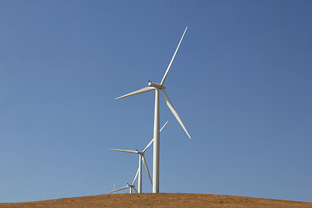 vindmølle, energi, elektricitet, alternativ, vind, rotere, propel