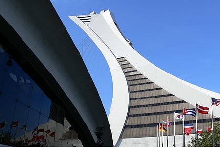 Canada, Montreal, Biodome, Sân vận động Olympic, kiến trúc, Sân vận động