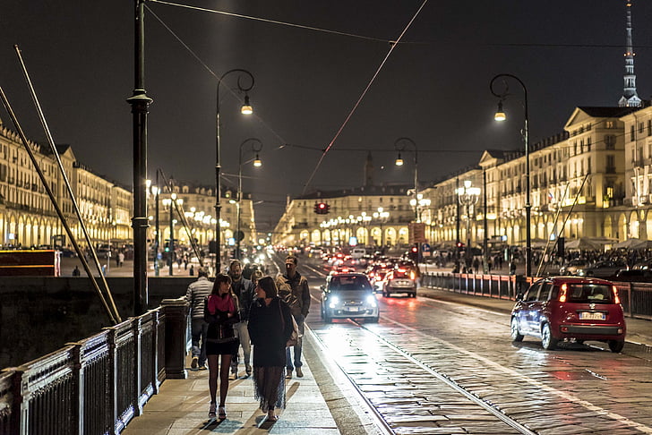 Torino, híd, Po, óváros