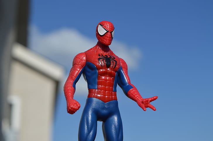spiderman, superhero, hero, comic, action figure, toy, character