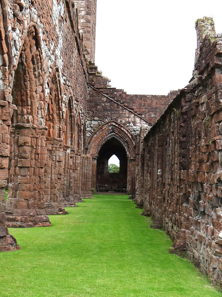 ROM, kápolna, történelmi, épület, templom romjai, Skócia, fogszuvasodás