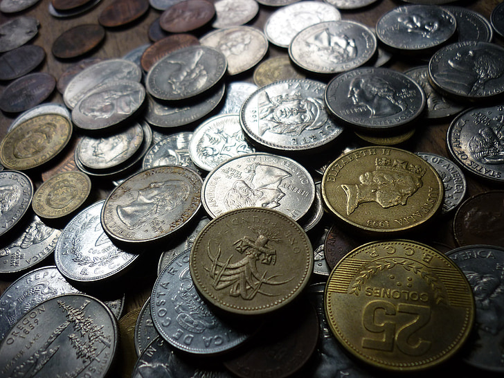monetos, pinigų, finansų, centai, grynųjų pinigų, banko, valiuta