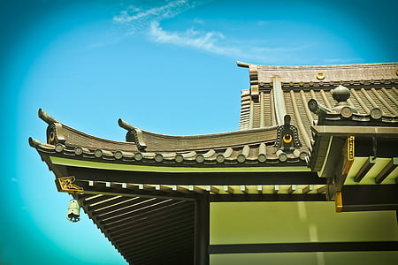 arkitektur, Asia, bygge, helligdommen, tempelkomplekset, tempelet, japansk