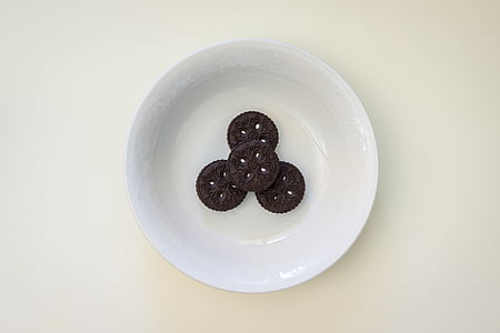 plate, confectionery, cookies, white, biscuit, food, porcelain