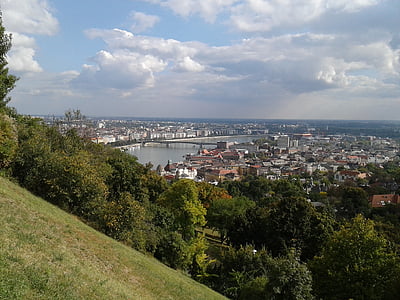 Budapest, photos, de haut en bas, paysage urbain, rivière, l’Europe, architecture
