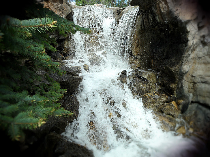 водопад, вода, природата, на открито, рок, поток, пейзаж