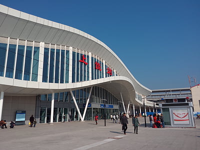 shangrao, high speed ​​rail station, people