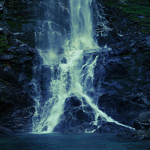 cascada, agua helada, de Bach, Ticino, roca, naturaleza, agua