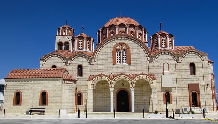 Kıbrıs, Paralimni, Ayia varvara, Kilise, Ortodoks, mimari, din