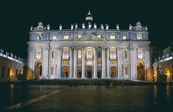 italy, rome, vatican, basilica, monument, architecture, europe